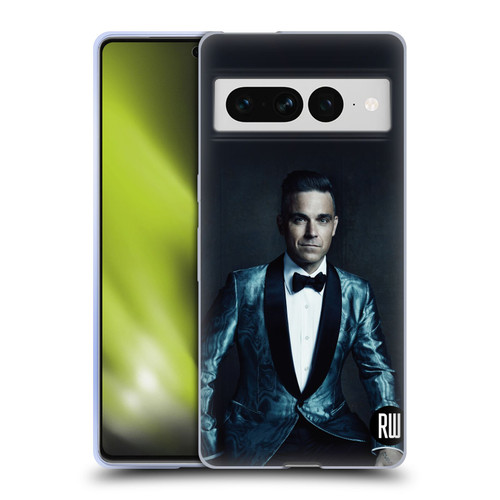 Robbie Williams Calendar Dark Background Soft Gel Case for Google Pixel 7 Pro