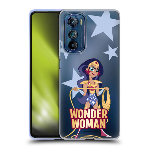 DC Super Hero Girls Characters Wonder Woman Soft Gel Case for Motorola Edge 30