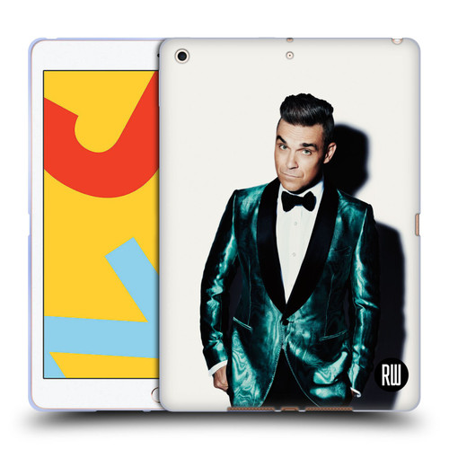 Robbie Williams Calendar White Background Soft Gel Case for Apple iPad 10.2 2019/2020/2021