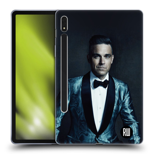 Robbie Williams Calendar Dark Background Soft Gel Case for Samsung Galaxy Tab S8