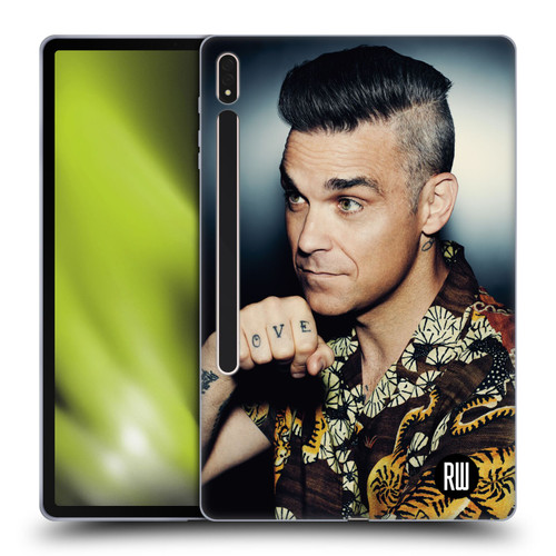 Robbie Williams Calendar Love Tattoo Soft Gel Case for Samsung Galaxy Tab S8 Plus