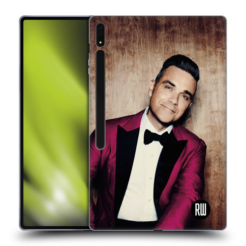 Robbie Williams Calendar Magenta Tux Soft Gel Case for Samsung Galaxy Tab S8 Ultra