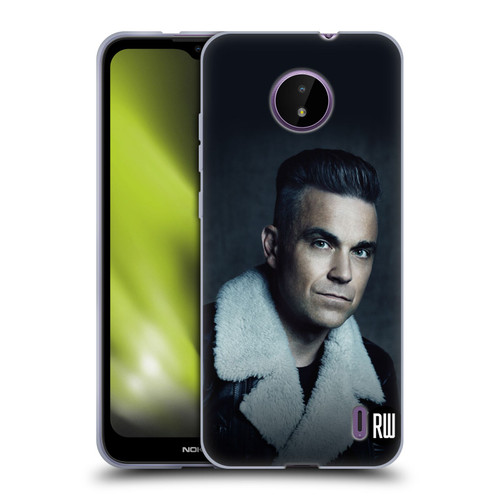 Robbie Williams Calendar Leather Jacket Soft Gel Case for Nokia C10 / C20