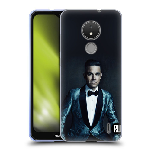 Robbie Williams Calendar Dark Background Soft Gel Case for Nokia C21