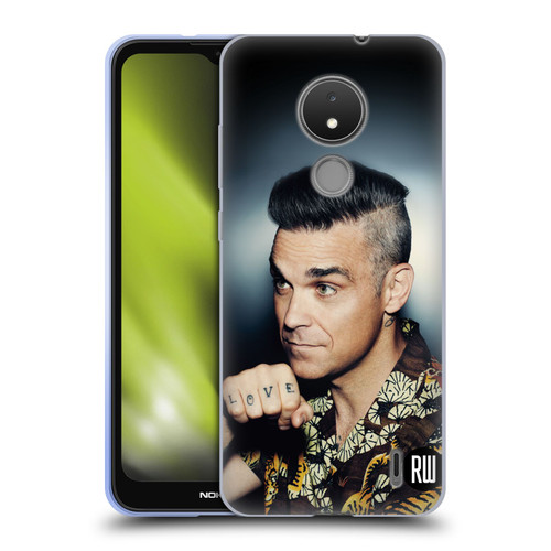 Robbie Williams Calendar Love Tattoo Soft Gel Case for Nokia C21