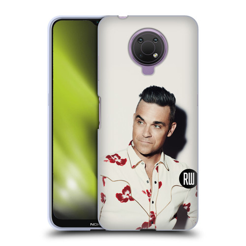 Robbie Williams Calendar Floral Shirt Soft Gel Case for Nokia G10