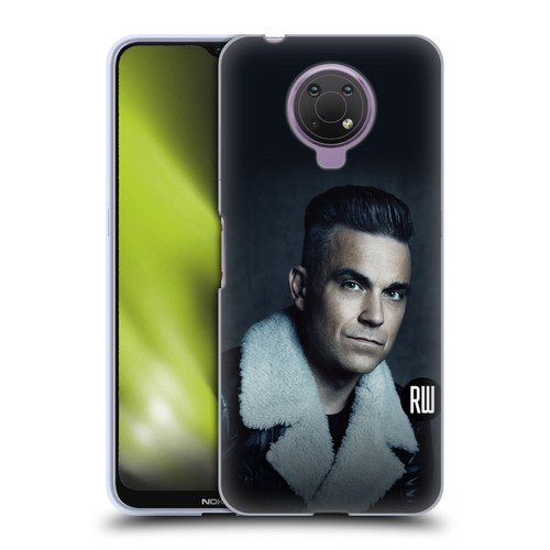 Robbie Williams Calendar Leather Jacket Soft Gel Case for Nokia G10