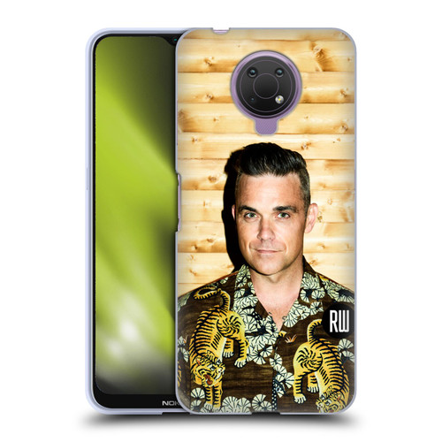 Robbie Williams Calendar Tiger Print Shirt Soft Gel Case for Nokia G10