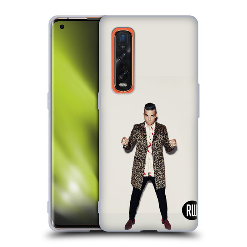 Robbie Williams Calendar Animal Print Coat Soft Gel Case for OPPO Find X2 Pro 5G