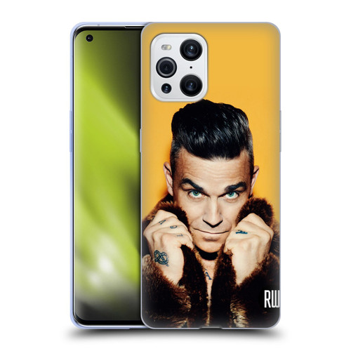 Robbie Williams Calendar Fur Coat Soft Gel Case for OPPO Find X3 / Pro