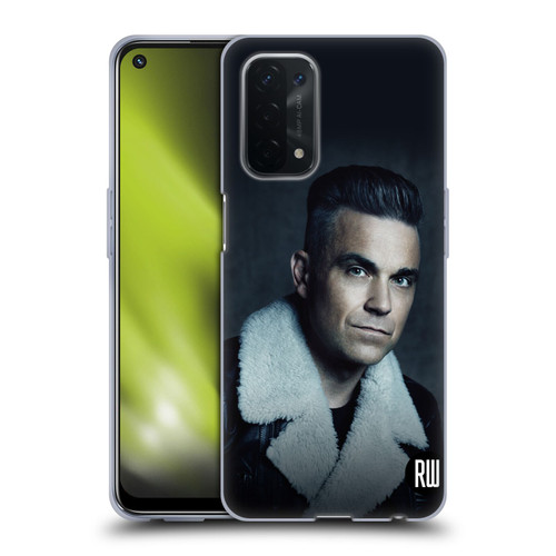 Robbie Williams Calendar Leather Jacket Soft Gel Case for OPPO A54 5G