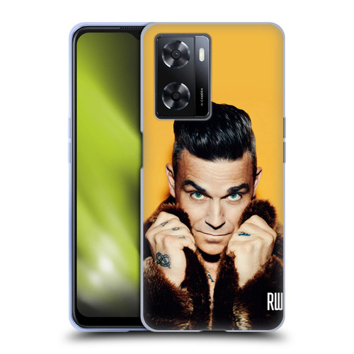 Robbie Williams Calendar Fur Coat Soft Gel Case for OPPO A57s