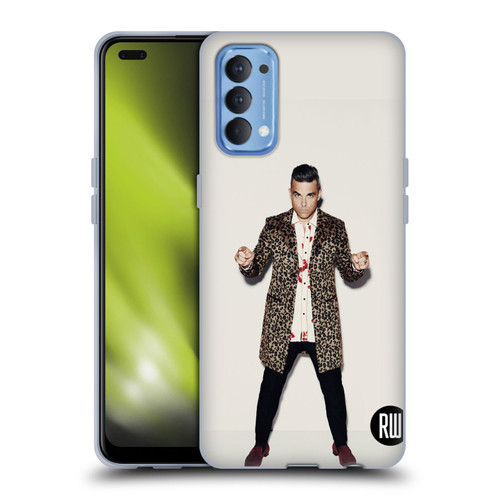 Robbie Williams Calendar Animal Print Coat Soft Gel Case for OPPO Reno 4 5G