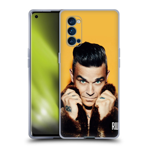 Robbie Williams Calendar Fur Coat Soft Gel Case for OPPO Reno 4 Pro 5G