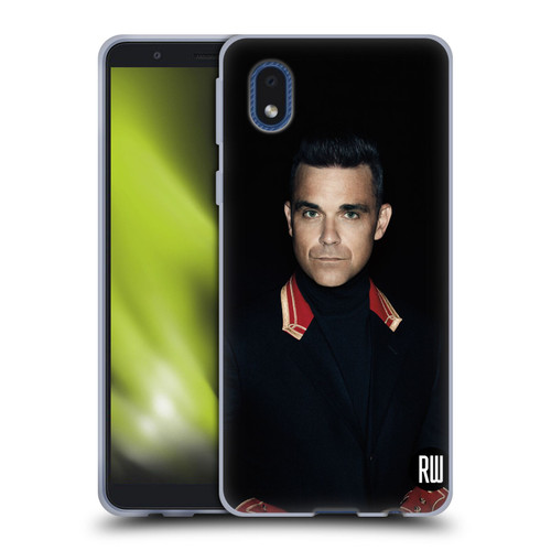 Robbie Williams Calendar Portrait Soft Gel Case for Samsung Galaxy A01 Core (2020)