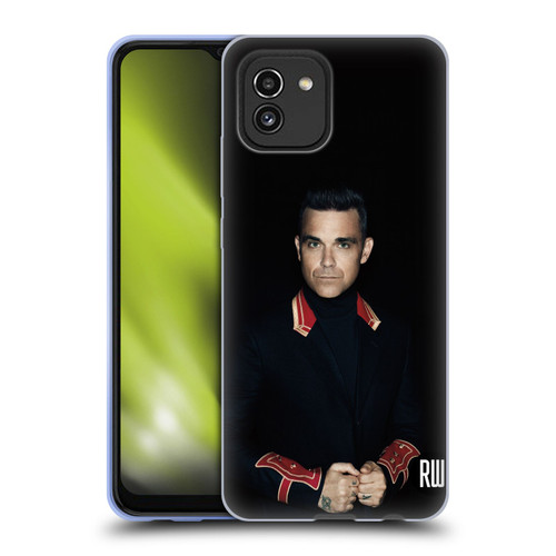 Robbie Williams Calendar Portrait Soft Gel Case for Samsung Galaxy A03 (2021)