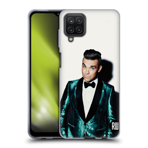 Robbie Williams Calendar White Background Soft Gel Case for Samsung Galaxy A12 (2020)