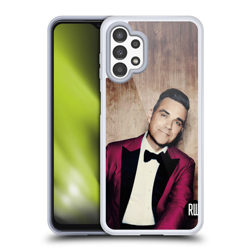 Robbie Williams Calendar Magenta Tux Soft Gel Case for Samsung Galaxy A13 (2022)