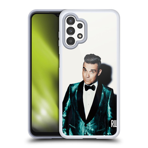 Robbie Williams Calendar White Background Soft Gel Case for Samsung Galaxy A13 (2022)