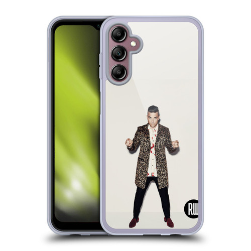 Robbie Williams Calendar Animal Print Coat Soft Gel Case for Samsung Galaxy A14 5G