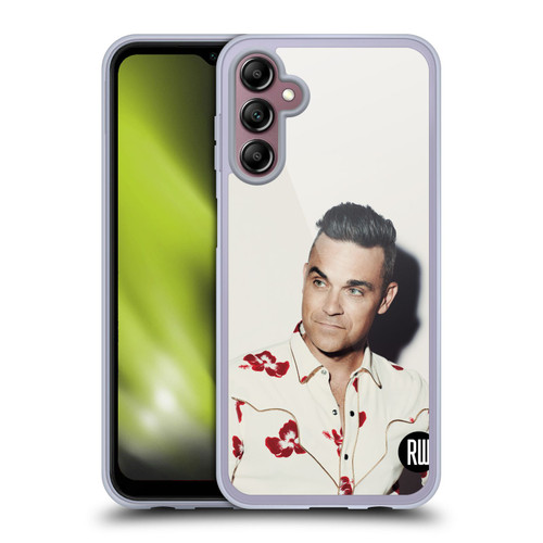 Robbie Williams Calendar Floral Shirt Soft Gel Case for Samsung Galaxy A14 5G