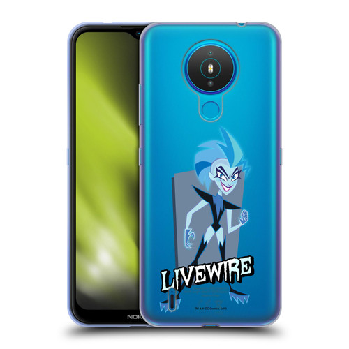 DC Super Hero Girls Characters Livewire Soft Gel Case for Nokia 1.4