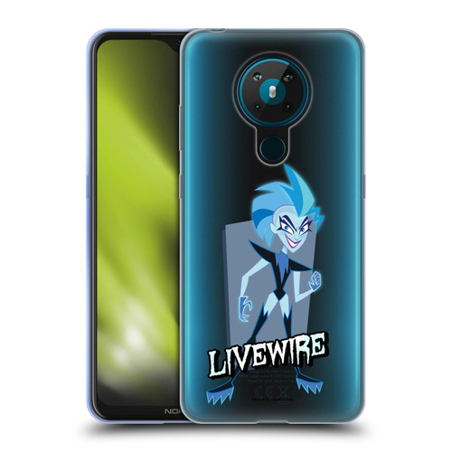 DC Super Hero Girls Characters Livewire Soft Gel Case for Nokia 5.3