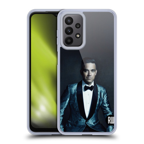 Robbie Williams Calendar Dark Background Soft Gel Case for Samsung Galaxy A23 / 5G (2022)
