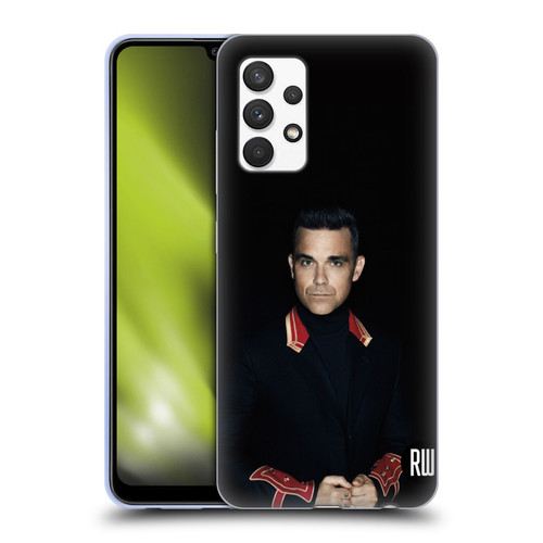 Robbie Williams Calendar Portrait Soft Gel Case for Samsung Galaxy A32 (2021)