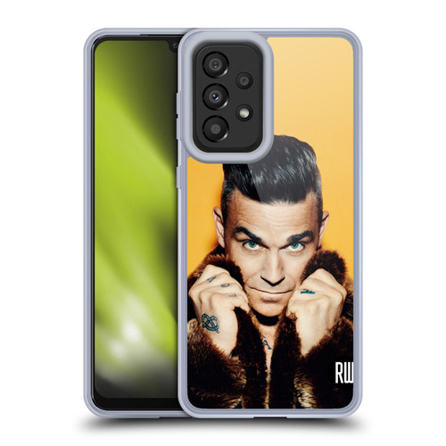 Robbie Williams Calendar Fur Coat Soft Gel Case for Samsung Galaxy A33 5G (2022)