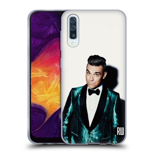 Robbie Williams Calendar White Background Soft Gel Case for Samsung Galaxy A50/A30s (2019)