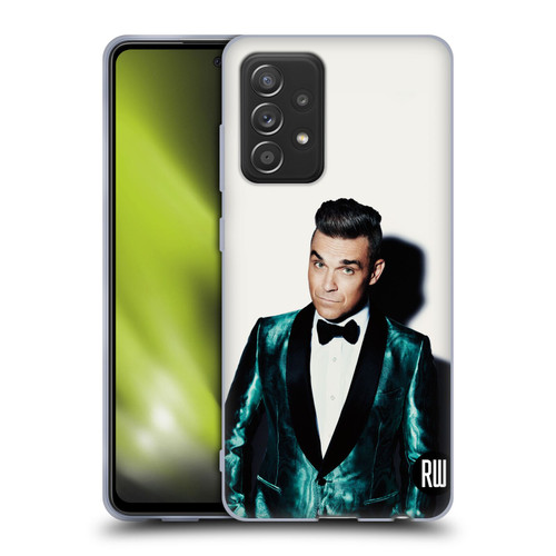 Robbie Williams Calendar White Background Soft Gel Case for Samsung Galaxy A52 / A52s / 5G (2021)