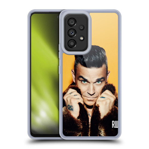 Robbie Williams Calendar Fur Coat Soft Gel Case for Samsung Galaxy A53 5G (2022)