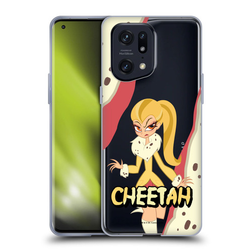 DC Super Hero Girls Characters Cheetah Soft Gel Case for OPPO Find X5 Pro