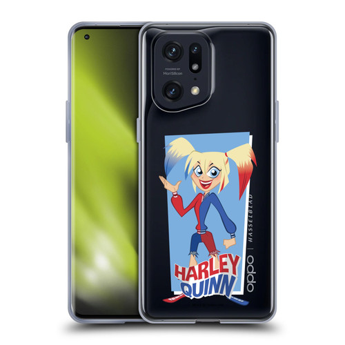 DC Super Hero Girls Characters Harley Quinn Soft Gel Case for OPPO Find X5 Pro