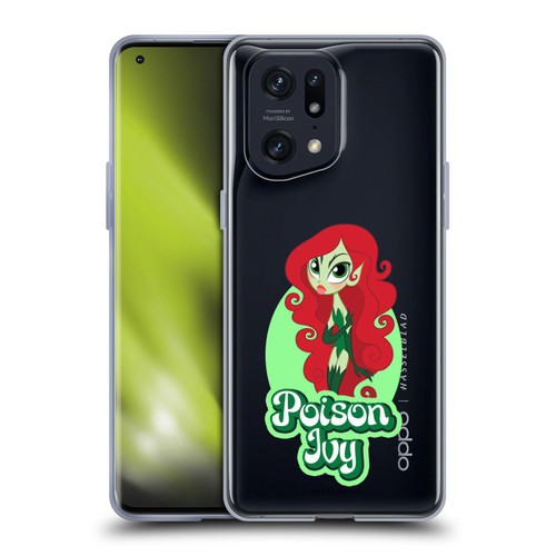 DC Super Hero Girls Characters Poison Ivy Soft Gel Case for OPPO Find X5 Pro