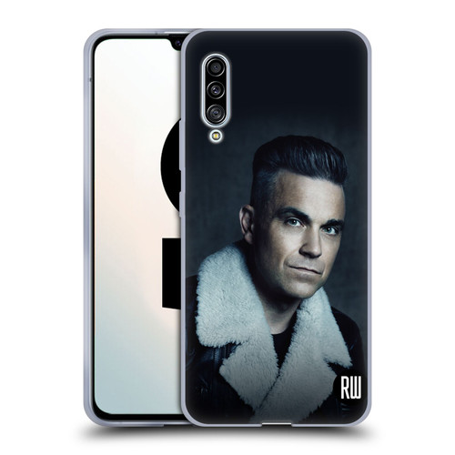 Robbie Williams Calendar Leather Jacket Soft Gel Case for Samsung Galaxy A90 5G (2019)