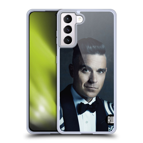 Robbie Williams Calendar Printed Tux Soft Gel Case for Samsung Galaxy S21+ 5G