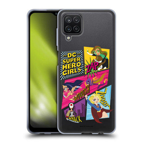 DC Super Hero Girls Characters Composed Art 2 Soft Gel Case for Samsung Galaxy A12 (2020)