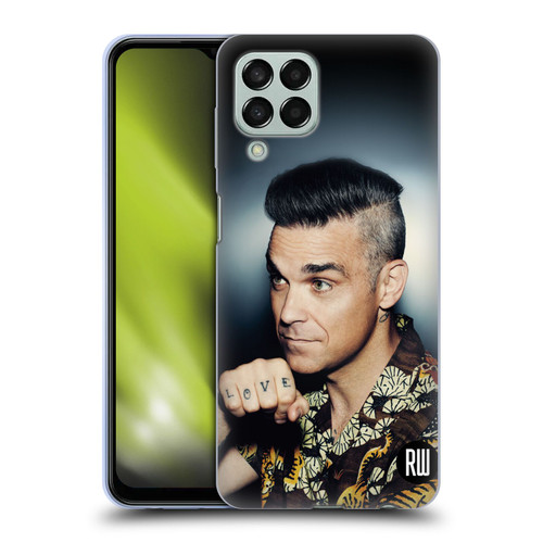 Robbie Williams Calendar Love Tattoo Soft Gel Case for Samsung Galaxy M33 (2022)