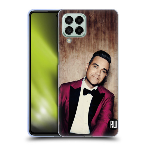 Robbie Williams Calendar Magenta Tux Soft Gel Case for Samsung Galaxy M53 (2022)