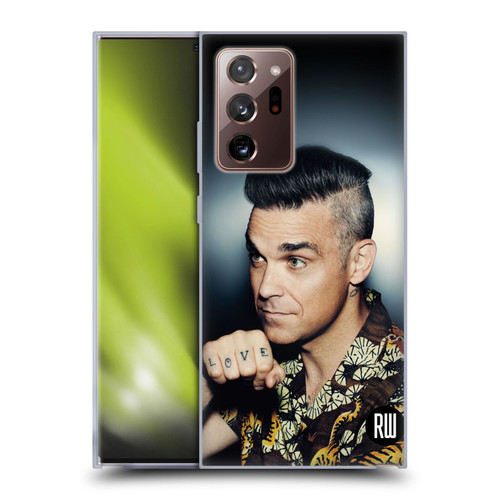 Robbie Williams Calendar Love Tattoo Soft Gel Case for Samsung Galaxy Note20 Ultra / 5G