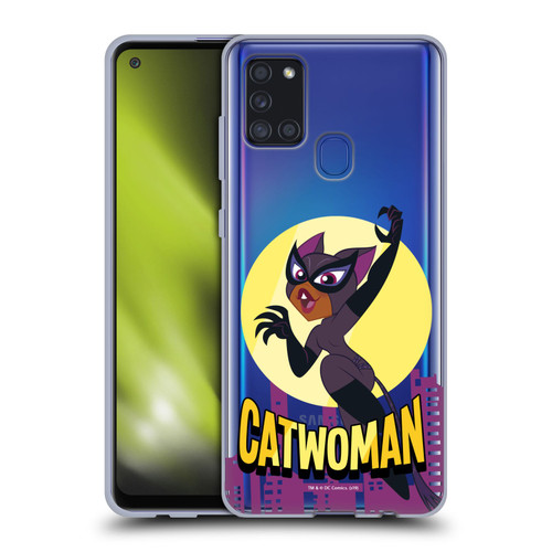 DC Super Hero Girls Characters Catwoman Soft Gel Case for Samsung Galaxy A21s (2020)