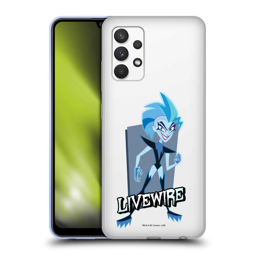 DC Super Hero Girls Characters Livewire Soft Gel Case for Samsung Galaxy A32 (2021)