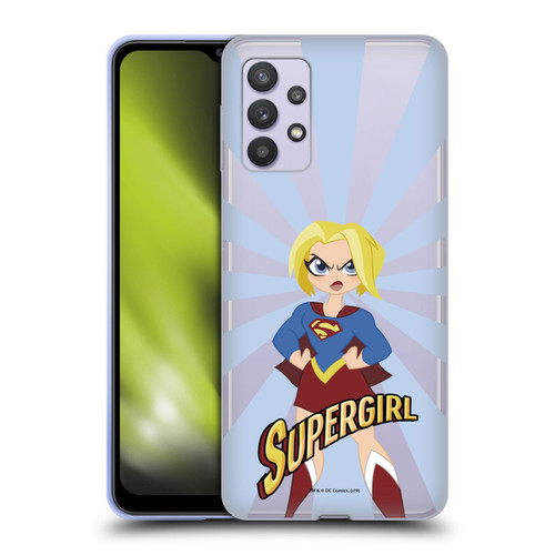 DC Super Hero Girls Characters Supergirl Soft Gel Case for Samsung Galaxy A32 5G / M32 5G (2021)