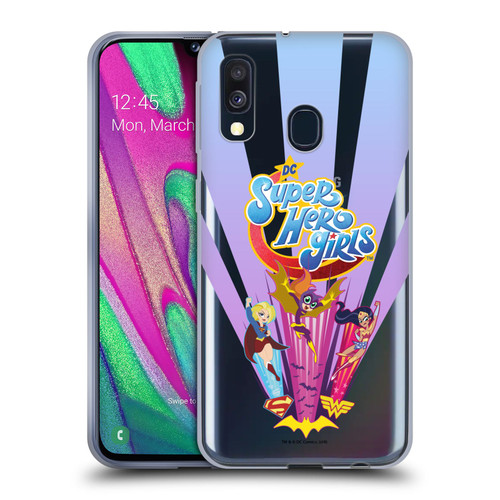 DC Super Hero Girls Characters Composed Art 1 Soft Gel Case for Samsung Galaxy A40 (2019)