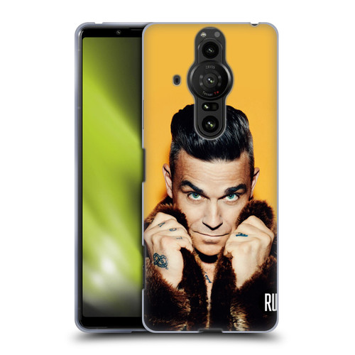 Robbie Williams Calendar Fur Coat Soft Gel Case for Sony Xperia Pro-I