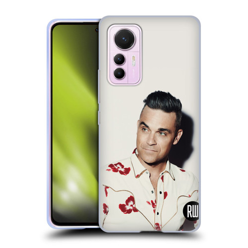 Robbie Williams Calendar Floral Shirt Soft Gel Case for Xiaomi 12 Lite