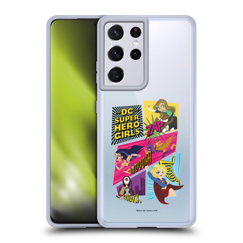 DC Super Hero Girls Characters Composed Art 2 Soft Gel Case for Samsung Galaxy S21 Ultra 5G