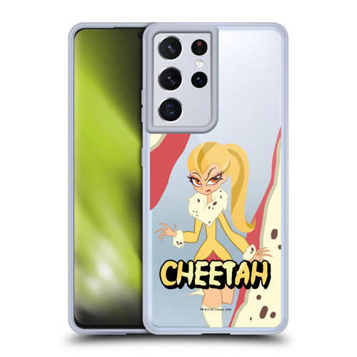 DC Super Hero Girls Characters Cheetah Soft Gel Case for Samsung Galaxy S21 Ultra 5G